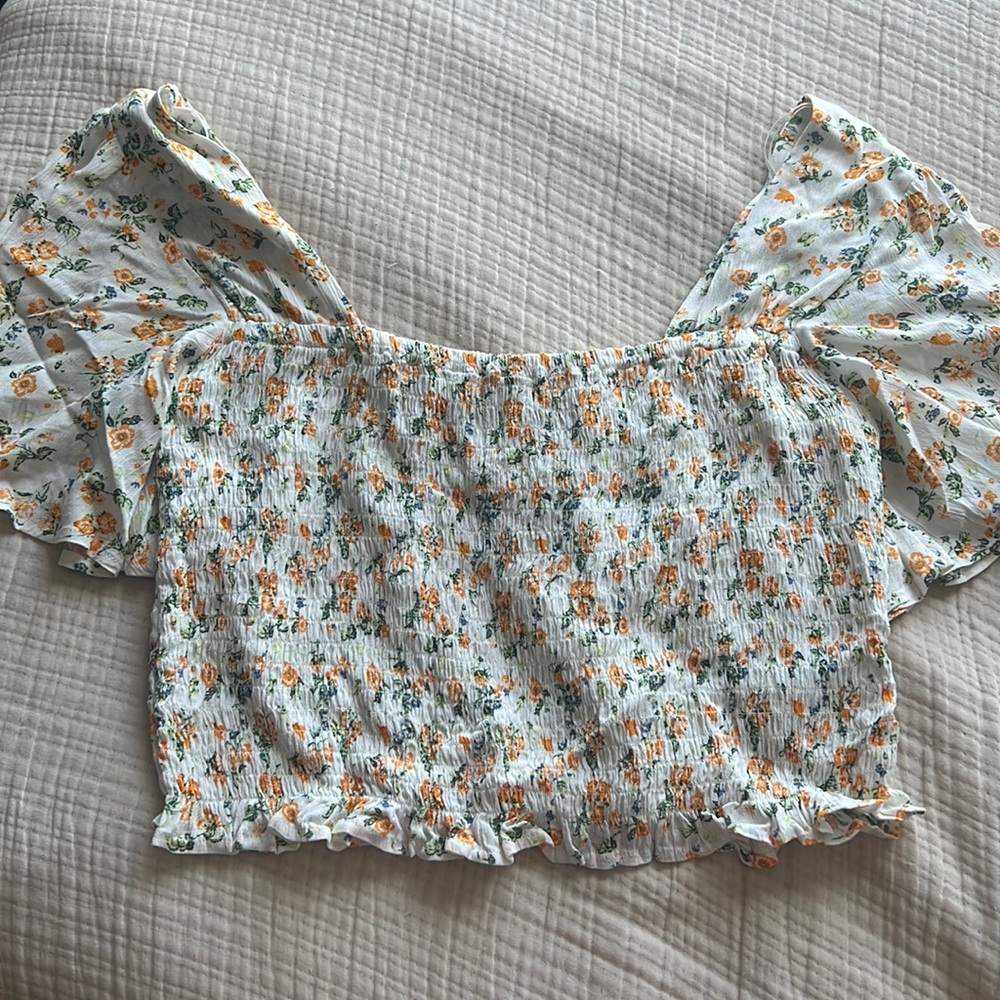 Floral crop top